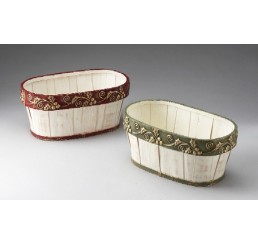 Oval Woodchip Container  