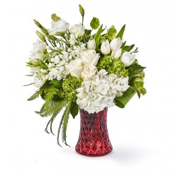 Three Shades of Red Glass Gathering Vases